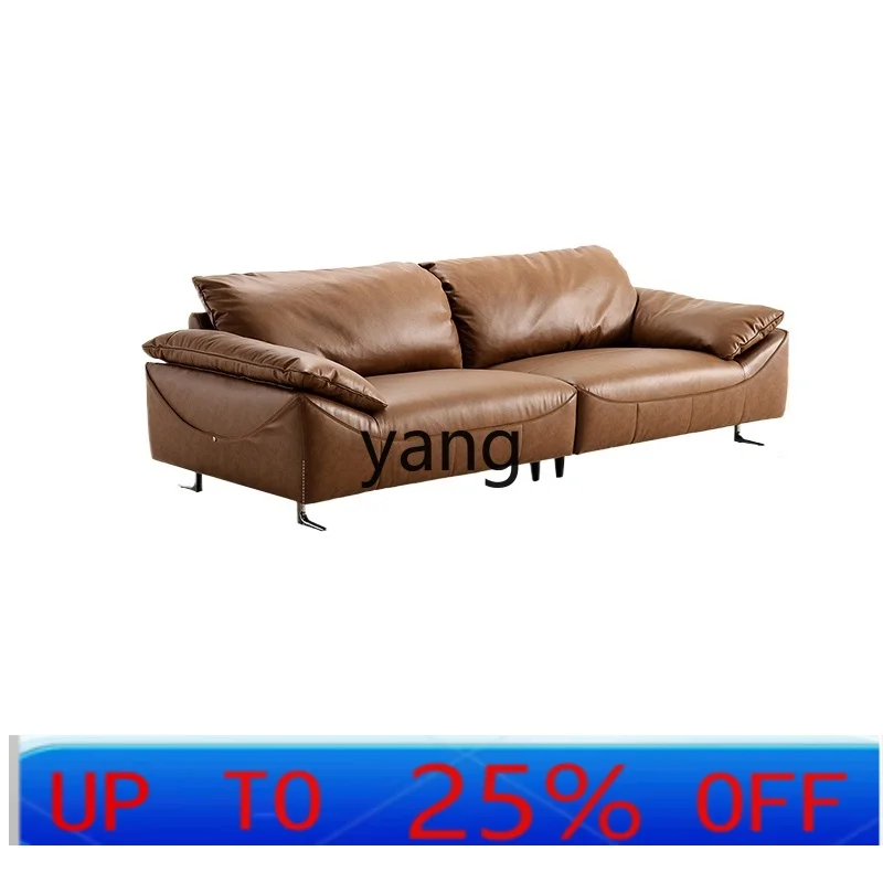 

Кожаный диван в стиле ретро LTT для гостиной, прямой, на три места, из натуральной кожи (первый слой)