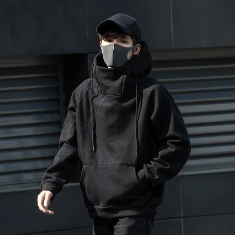 

Флисовые толстовки для мужчин Y2k, одежда, забавные топы Overfit, дизайнерские винтажные 90-е годы, модные новые и однотонные мужские толстовки в стиле Харадзюку