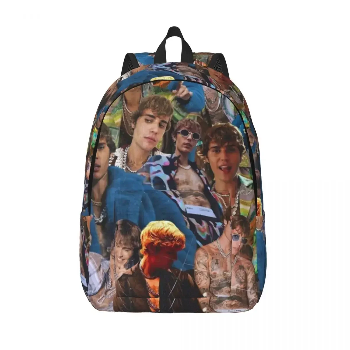 Justin Bieber Pop Canadian Singer for Teens Student School Bookbag Daypack Middle High College with Pocket