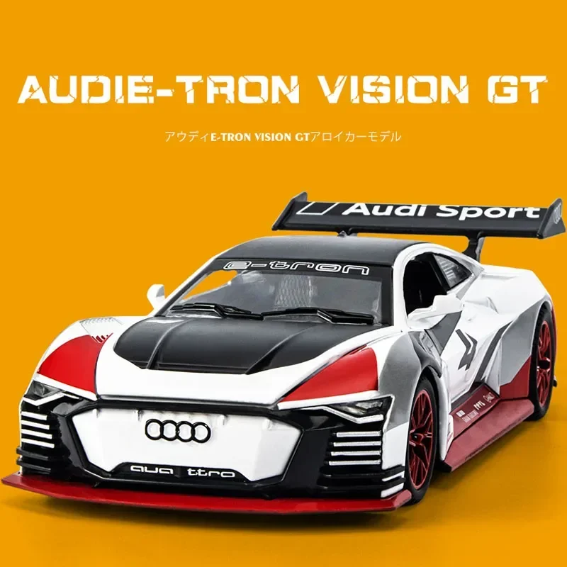 1:32 AUDIE-TRON VISION GT Car die cast alloy car model edition 24 HEURES DU MANS collectibles cars toy birthday present boy