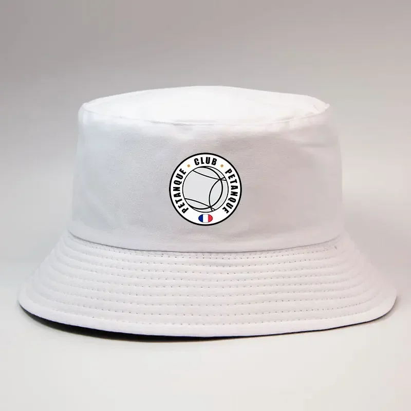 France Petanque Club Bucket Hat Woman Man Outdoor Sun Summer Reversible Fisherman Cap Unisex Adult Daily Bob Visor