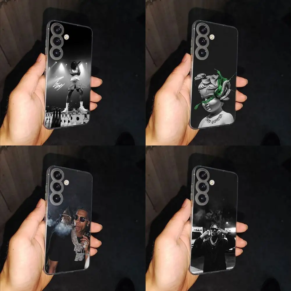 

Rapper L-Lil Baby Phone Case For Samsung S24,30,21,22,23,20 FE,lite,PIus,Ultra,5G,Note,9,10 Transparent Cover