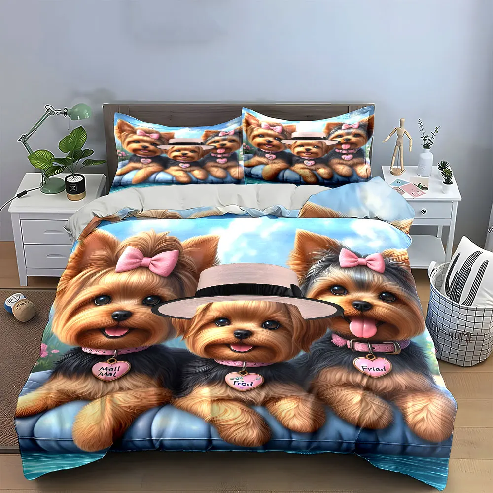 Adorable Trio on Pool Floatation Exquisite three-piece bedding set gift for kids and adults