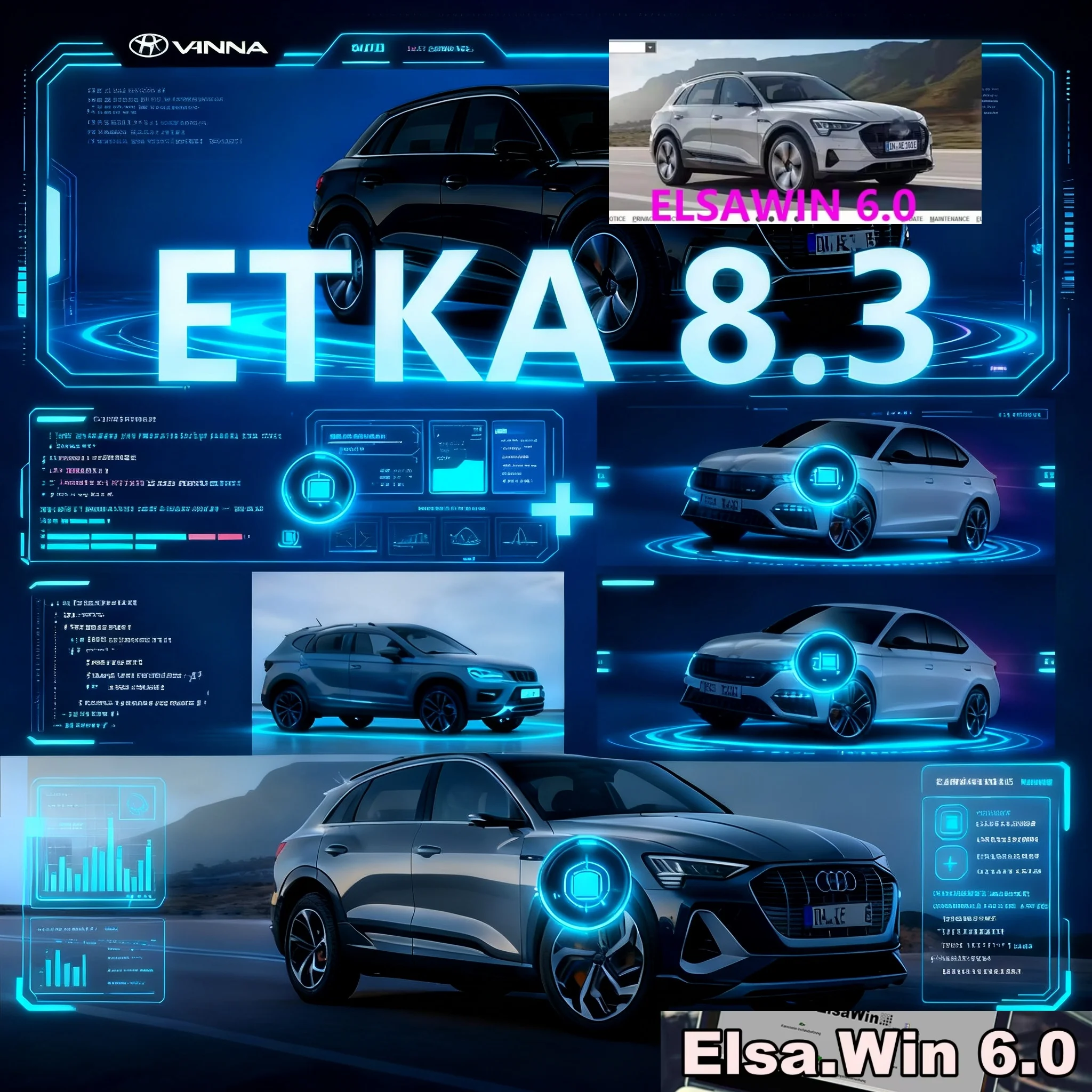 

2025 elsawin 6.0 with etka 8.3 software Newest Repair Software Group Vehicles Electronic Parts Catalogue for A-udi for V-W A