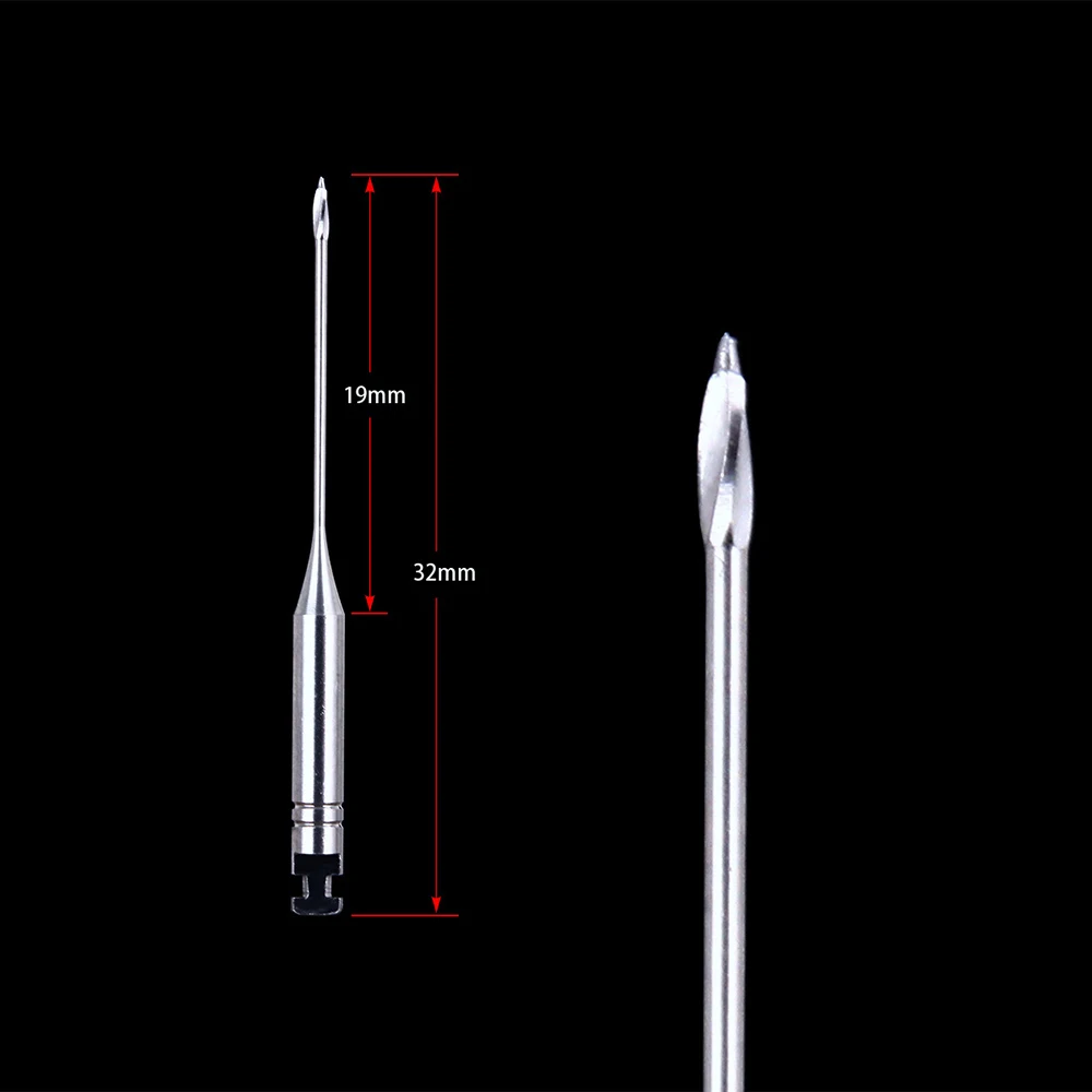 5Packs OLIECO Dental Endodontic Drill Gates Glidden Rotary Peeso Reamers Stainless Steel Engine Use 32mm Endo Files Dentist Tool