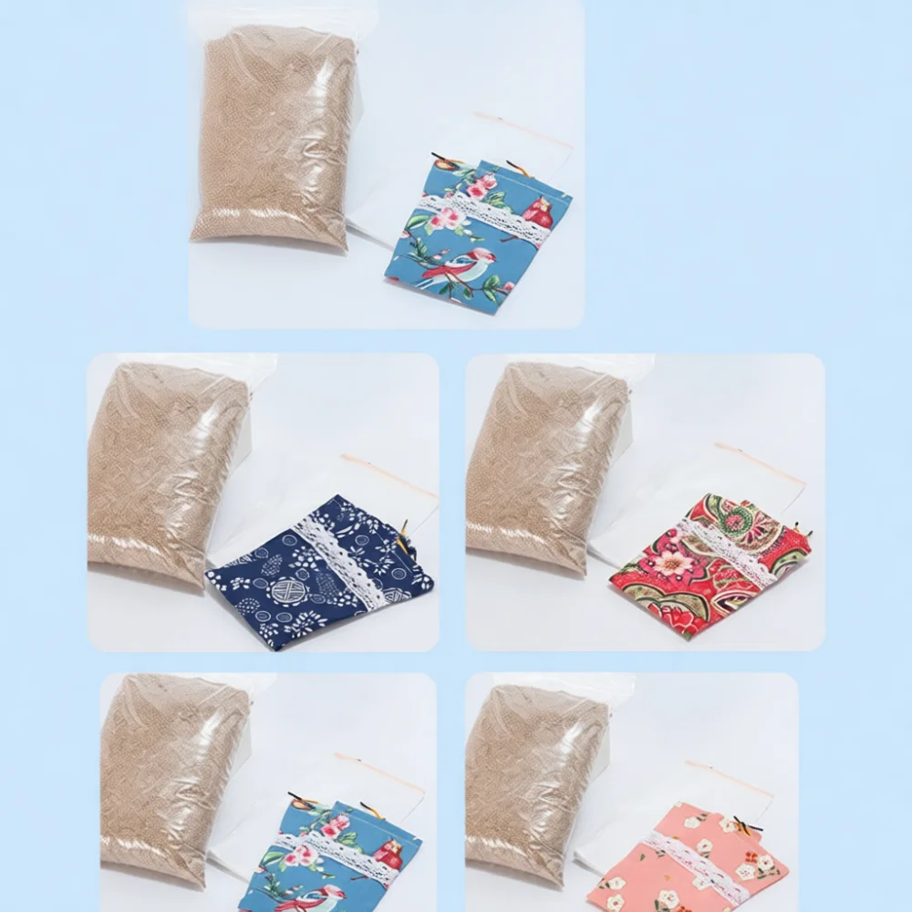 Artisan Wormwood Neck Pillow DIY Kit Soft Fabric Cylindrical Bolster Support Relaxing Health Care Cervical Relief Tool