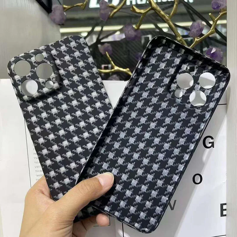 Case for iPhone 15 Pro Max Plus Real Carbon Fiber Aramid Full Coverage Cell Mobile Phone Protective Cover Protection Shell