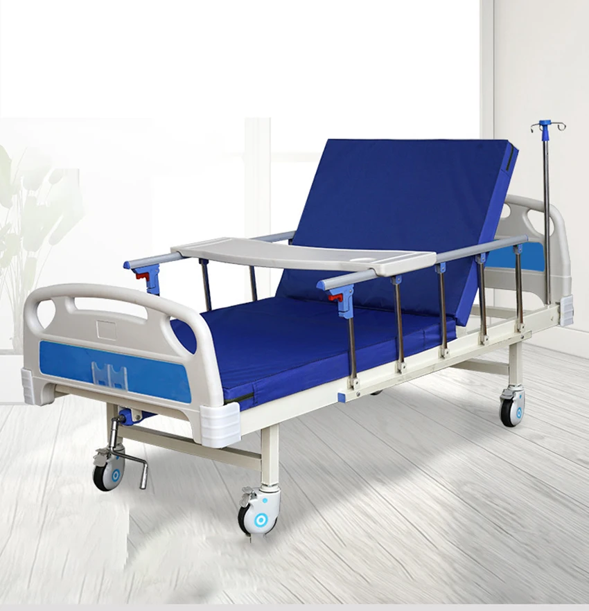 

Factory prices ABS manual double shake 1function 1Crank nursing medical bed elderly patient hospital bed