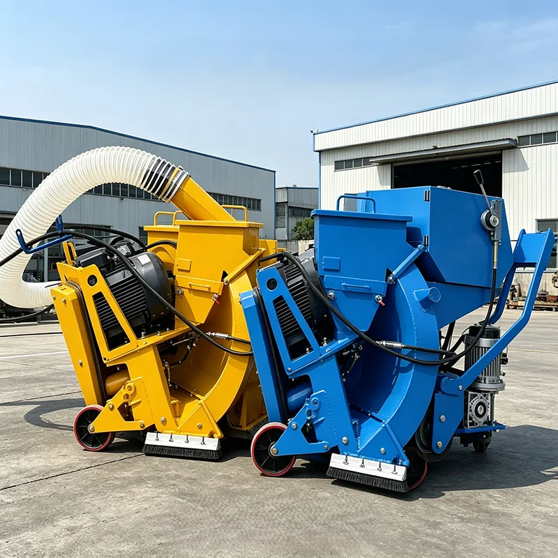 High-intensity pavement jet cleaning machine, shot blasting machine quickly removes pavement rust, used for surface preparation