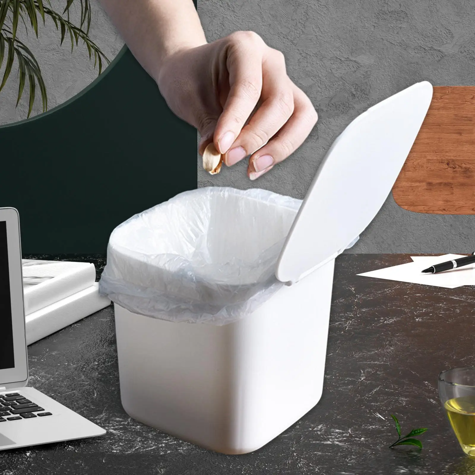 

Мини-мусорный бак с крышкой, небольшой мусорный бак, настольный мусорный бак, настольные мини-мусорные баки, крошечная корзина для мусора