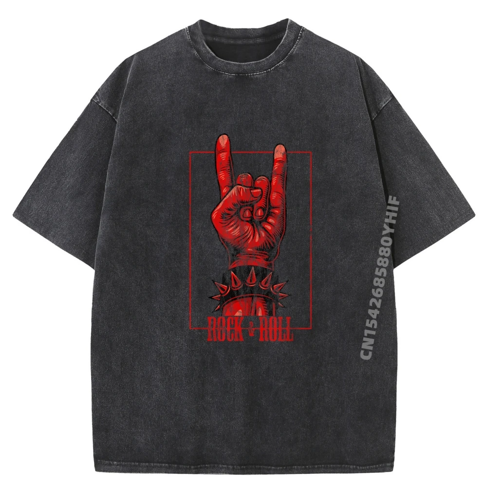 

Design Roll Devil Is Salute Rocker Футболки с графическим рисунком для мужчин Новейшие футболки с принтом Мужская модная стираная одежда