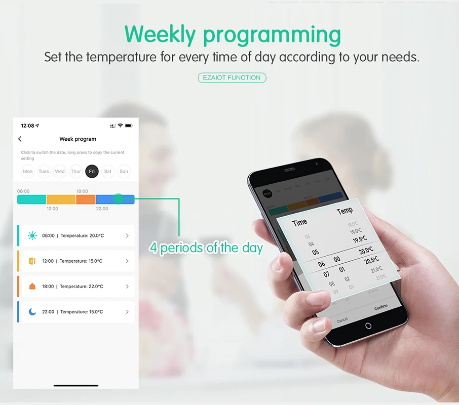 TRV 604 WiFi Válvula de radiador inteligente Tuya Actuador de termostato de calefacción doméstica Controlador de temperatura programable Admite mando a distancia APP y control por voz Alexa, Google Home, Alice