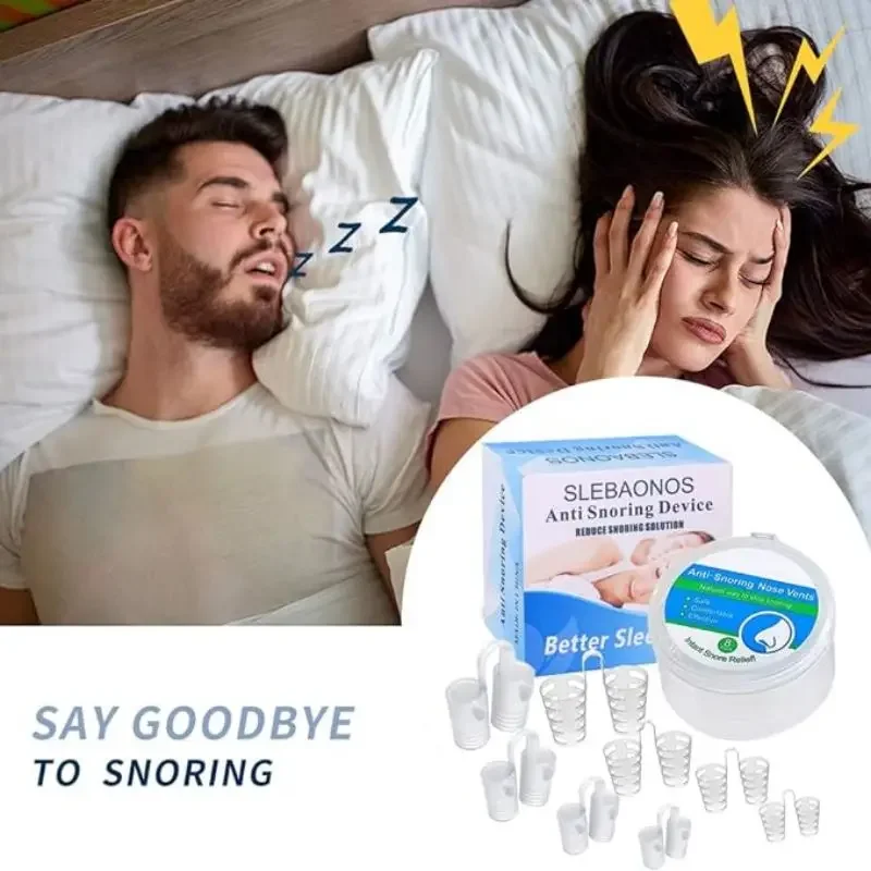 Anti Snoring Device To Stop Snoring Nose Clip For Easy Breathing Improvement Sleep Assistance Apnea 8pc At Night