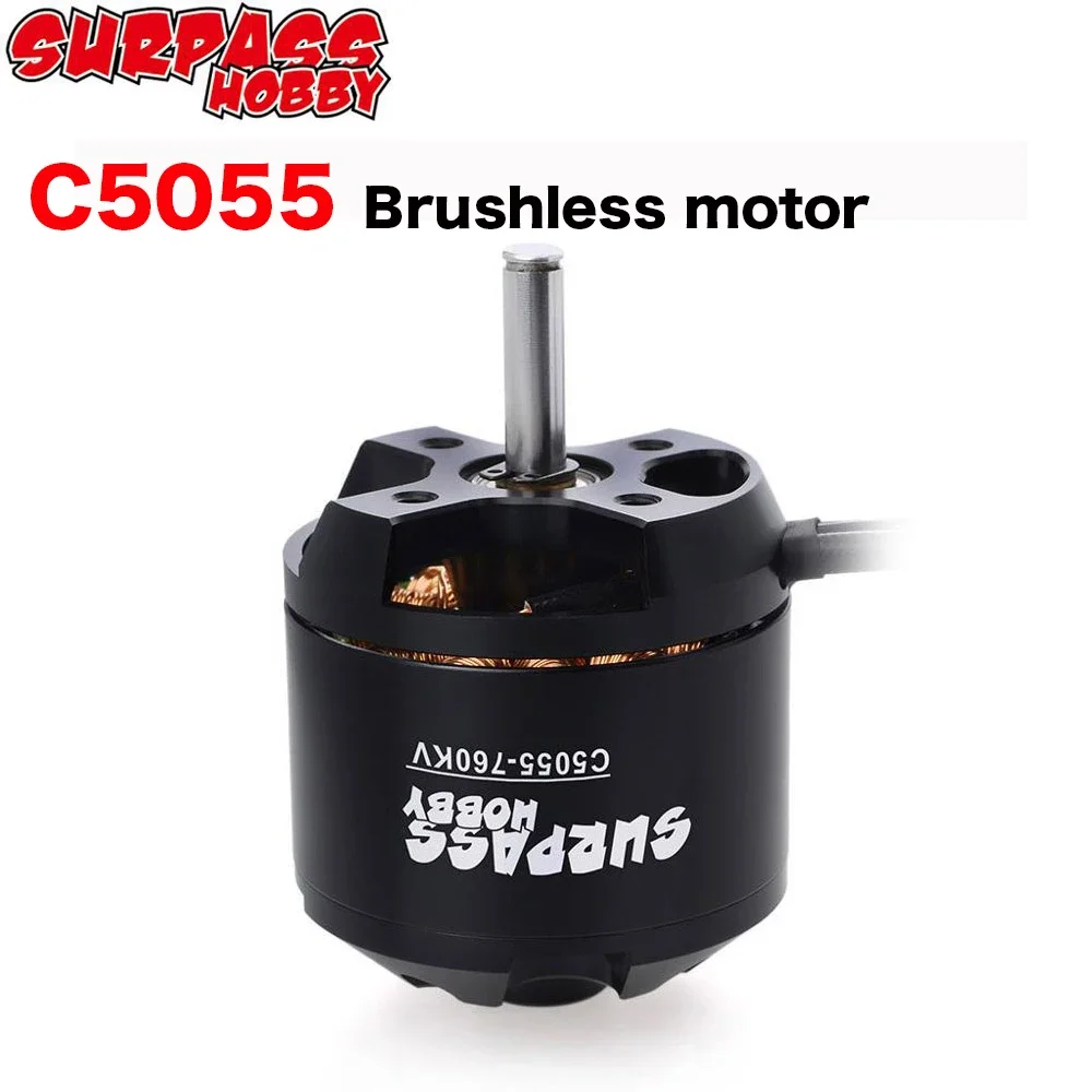 

SURPASS HOBBY motor C5055 5055 760KV Brushless Motor for Fixed wing Airpalne Aircraft Multicopters RC Plane Helicopter