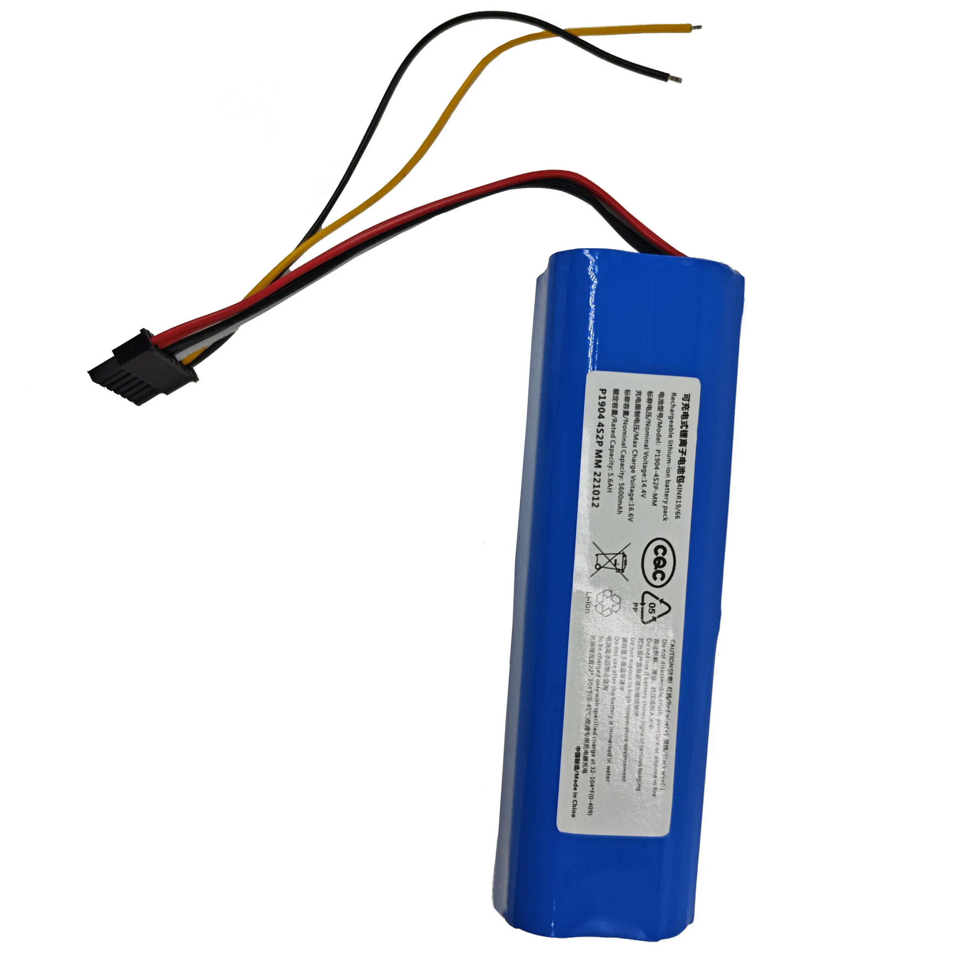 Nuova batteria Robot 14.4V 6800mAh 12800mAh INR18650 MH1-4S2P-300S per aspirapolvere robotico Cecotec Conga 5090 5490 6090
