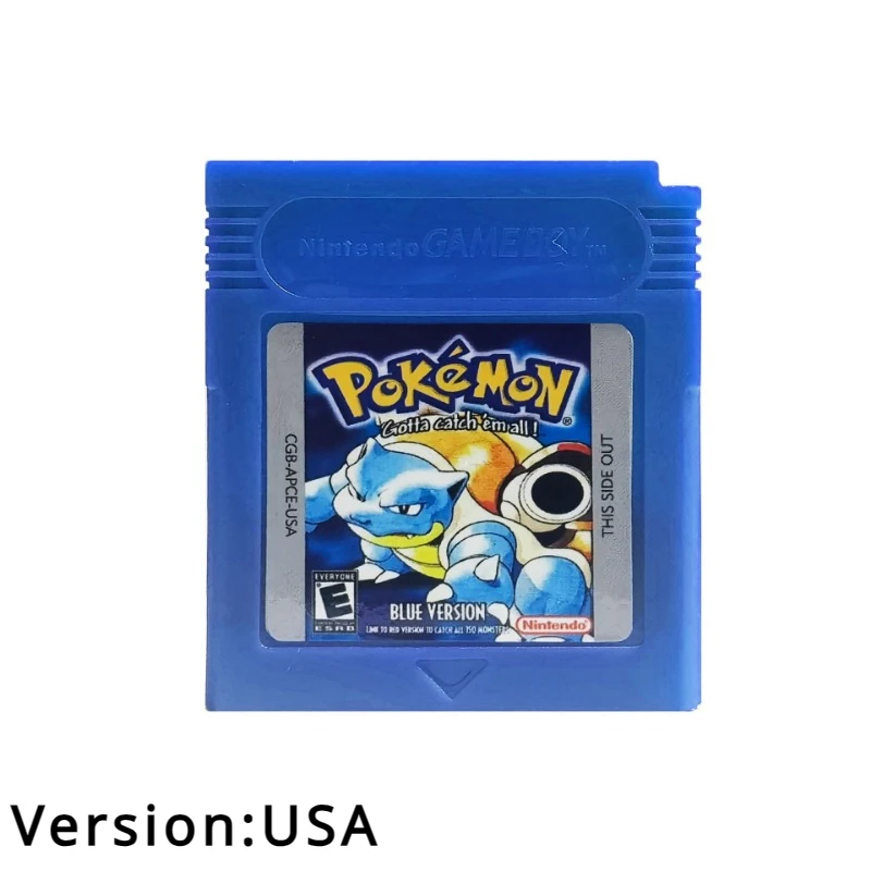 Cartão de jogo pokemon idioma inglês esmeralda safira série gb gbc rubi firered cartucho de vídeo console cartão de jogo