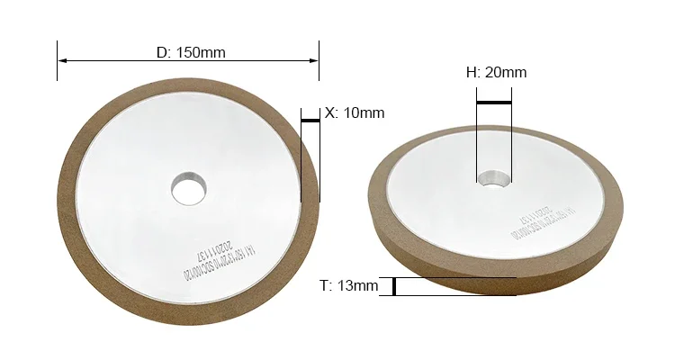 1A1 Diamond/CBN Resin bond grinding wheel Multi-angle and multi-material grinding