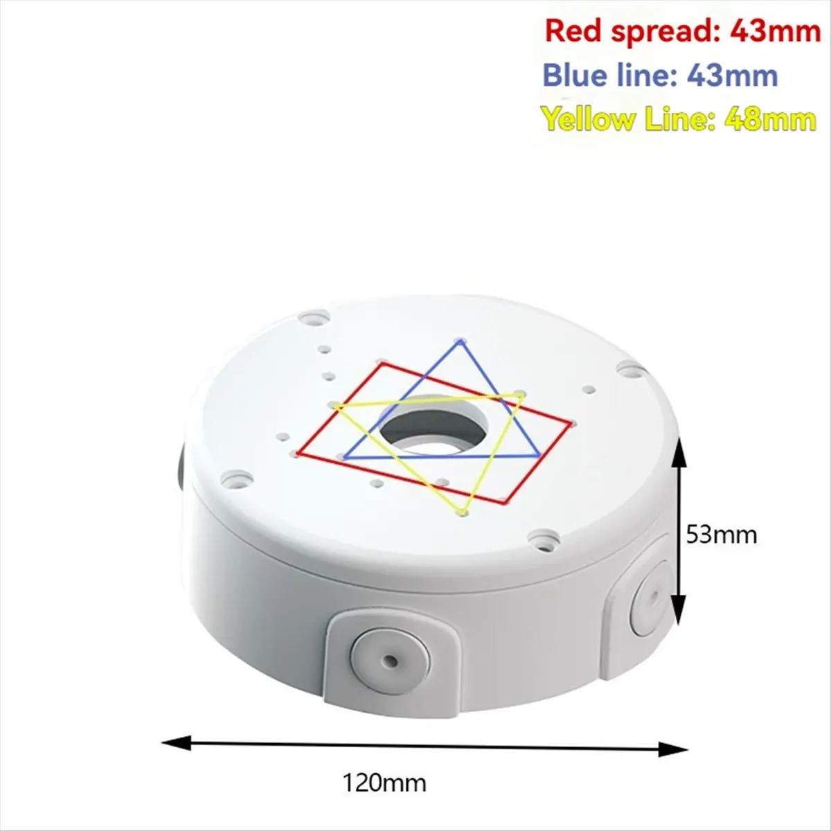 A64I Camera Junction Box Cable Deep Base for Dome/IP Camera Waterproof Mount Bracket Plastic Base Surveillance Dome Brackets