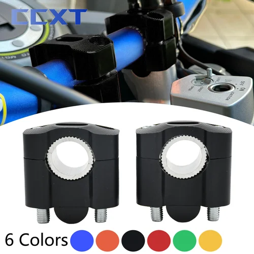 Abrazadera de manillar CNC, elevadores de barra, adaptador de abrazadera de montaje Universal de 22 28mm para motocicleta ATV KTM Honda Kawasaki Yamaha Suzuki piezas
