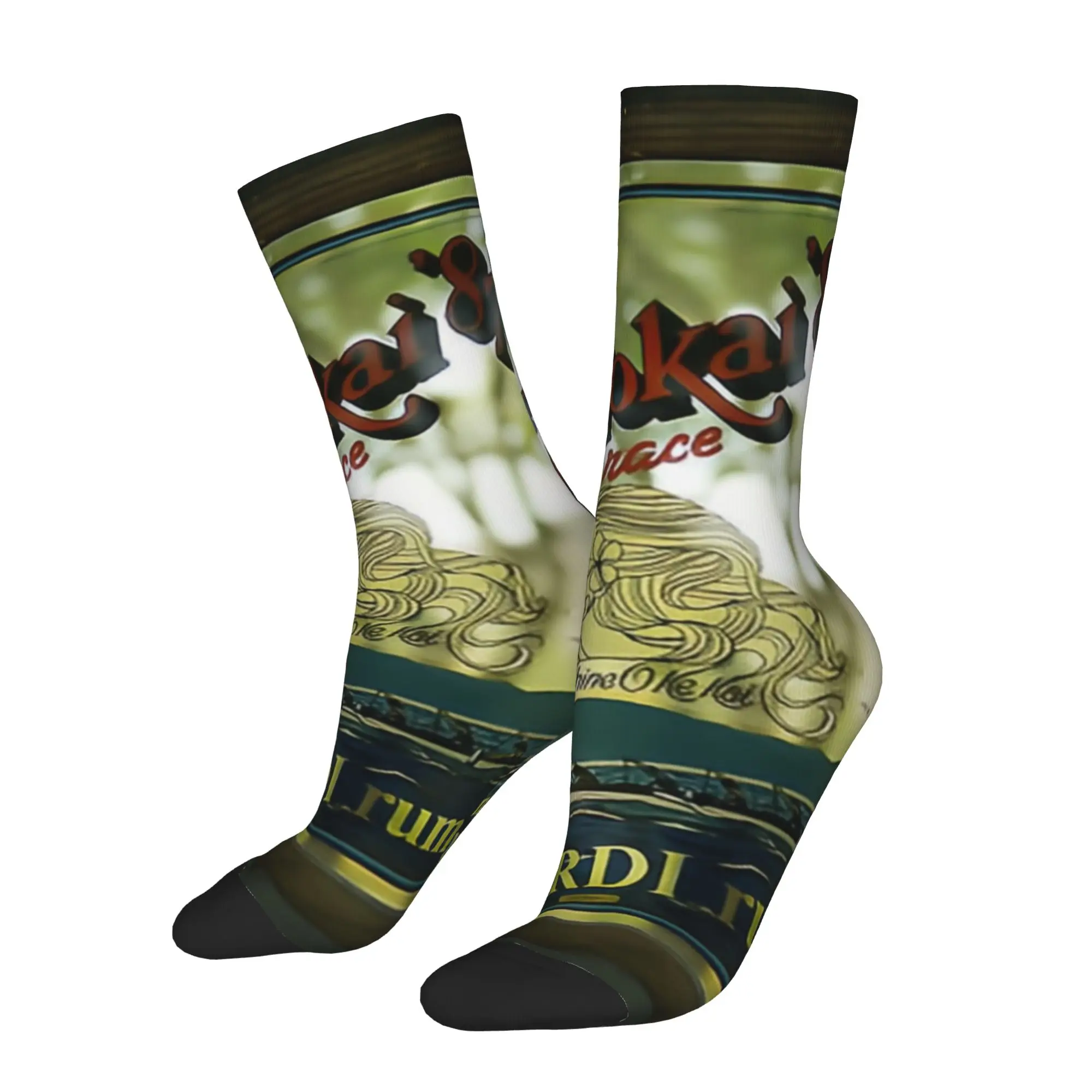 

Funny Sock bBacardi bBacardi Molokai 81 Canoe Race Vintage Mirror Hip Hop Seamless Pattern Printed Men Socks Novelty Men's Socks