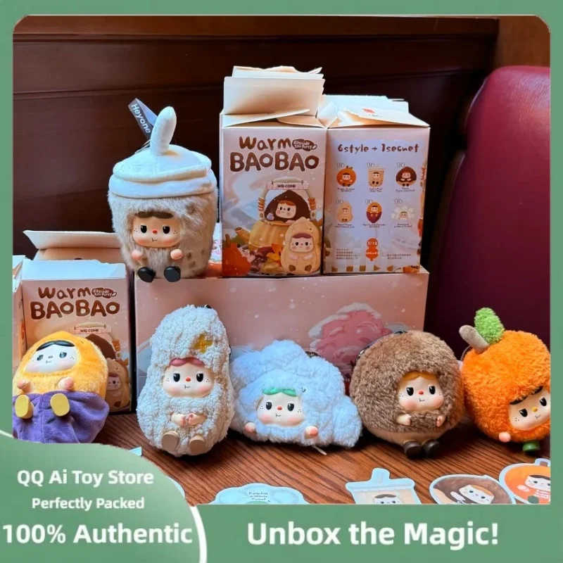 

Origina Warm Baobao Fireside Tea Party Serie Blind Box Handmade Trendy Cute Trendy Desktop Decoration Mystery Pendant Gift Girl