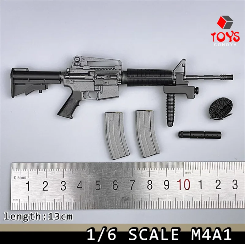 1/6 군인 장난감 소총 M4 M4A1 M4 SOPMOD XM177 M16 미국 군사 무기 모델 실행 가능 없음 12 "액션 피규어 장면 액세서리