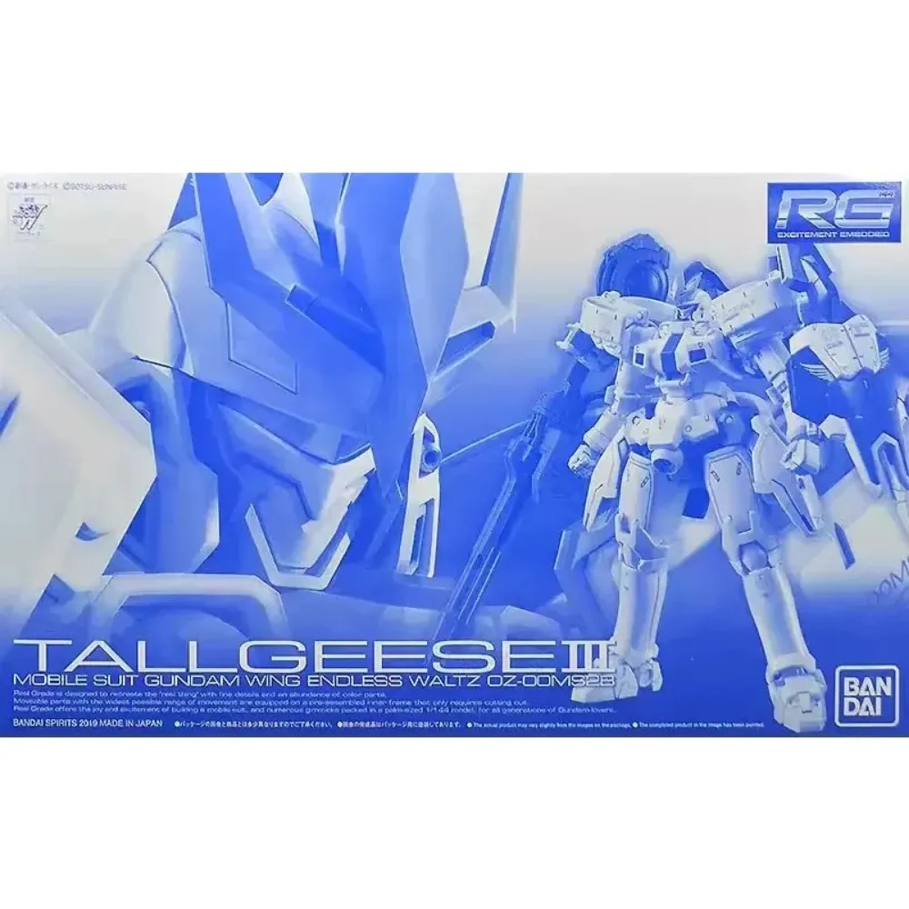 Bandai Anime Model Original Genuine Gundam RG 1/144 TALLGEESEⅢ Toys Action Figure Gifts Collectible Ornaments Boys Kids Girls