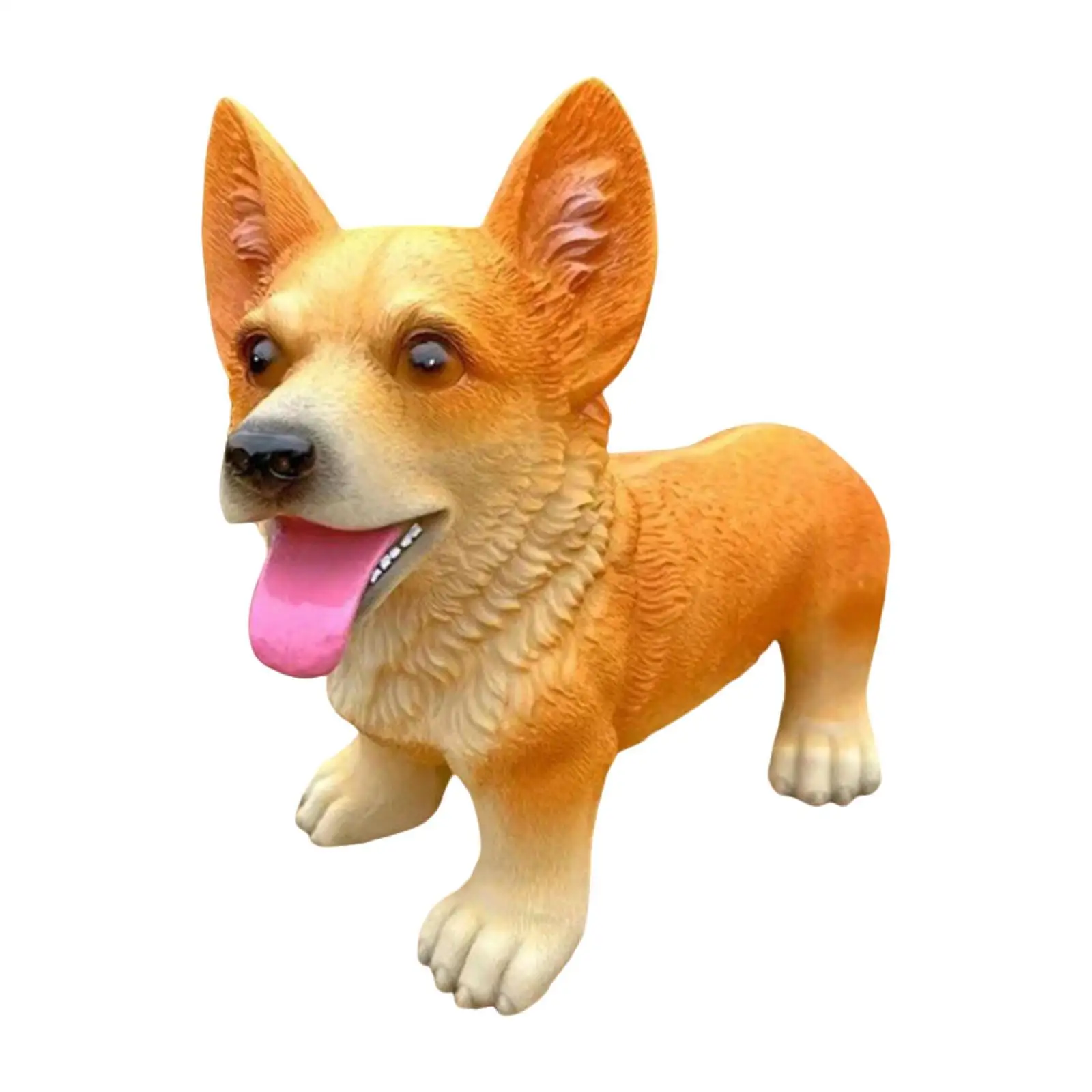 تمثال الكلب زخرفة الحديقة الراتنج الحرفية جمع حديقة تمثال واقعية ساحة الفن #4