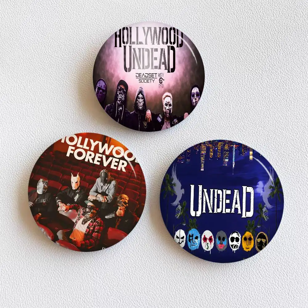 Rock Band H-Hollywood Undead Singer Tinplate Soft Button Pin Brooch Metal Badge Custom Jewelry Accessories Hat Bag Lapel