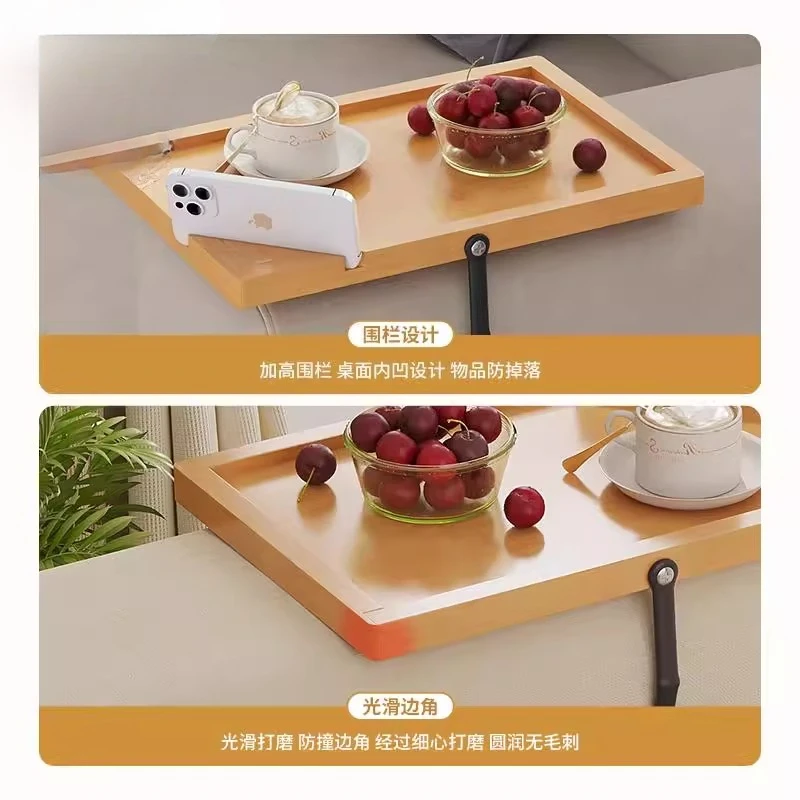 منظم طاولة القهوة لتوفير مساحة الطاولة للأريكة والمساحات الصغيرة وطاولة نهاية الأريكة الحديثة ورف التخزين