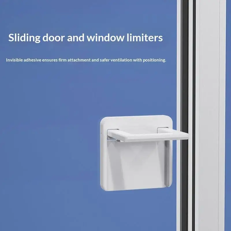 Baby Safety Slide Window Locks For Kids Proof Patio Closet Doors Sliding Glass Door Child Lock- White