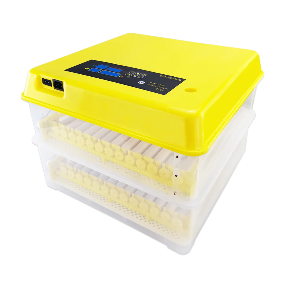 Fully automatic intelligent 12v 220v 312 egg incubator automatic small quail egg incubator hatching eggs