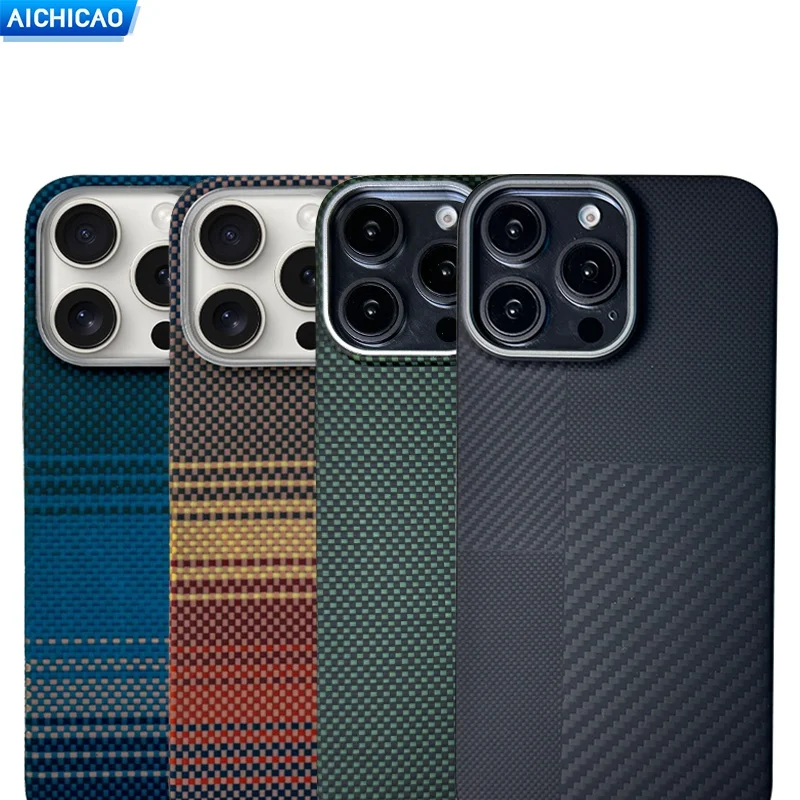 ACC-Real Carbon Fiber Phone Case For iPhone 16 Pro Max Aramid Fiber Ultra-Thin No Case Feel case  iPhone 16 Pro Max Case