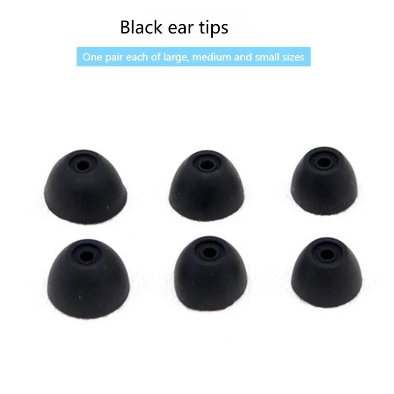 Para Samsung Galaxy Buds+ SM-R170/SM-R175, 3 tamaños de almohadillas de silicona para los oídos, alas de repuesto antideslizantes