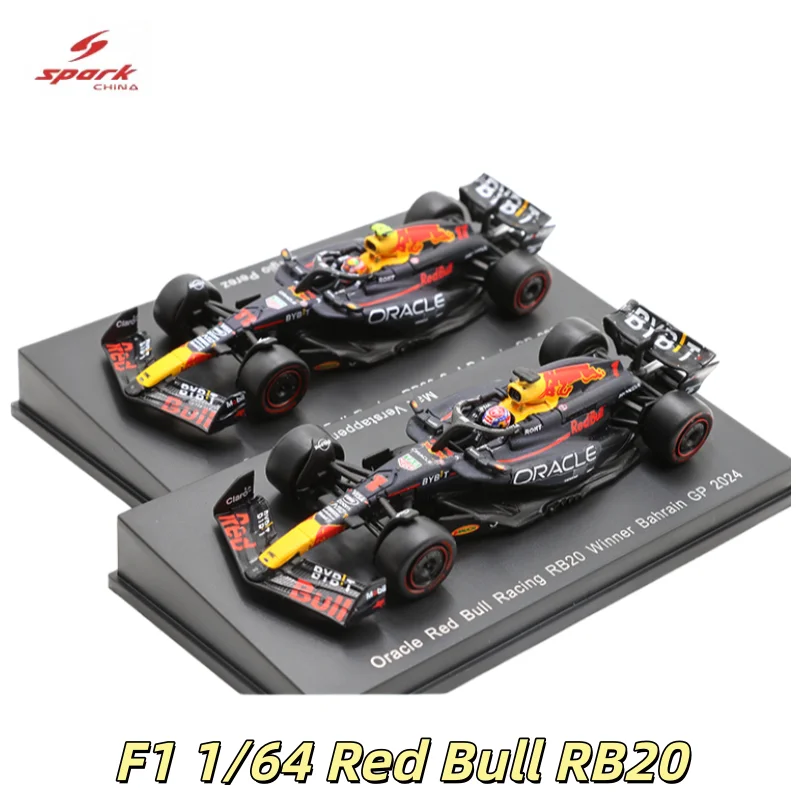 

Spark F1 1/64 RB20 Perez Verstappen 2024, имитационная модель автомобиля из сплава, игрушка для мальчиков, детский подарок, коллекционное украшение для взрослых.
