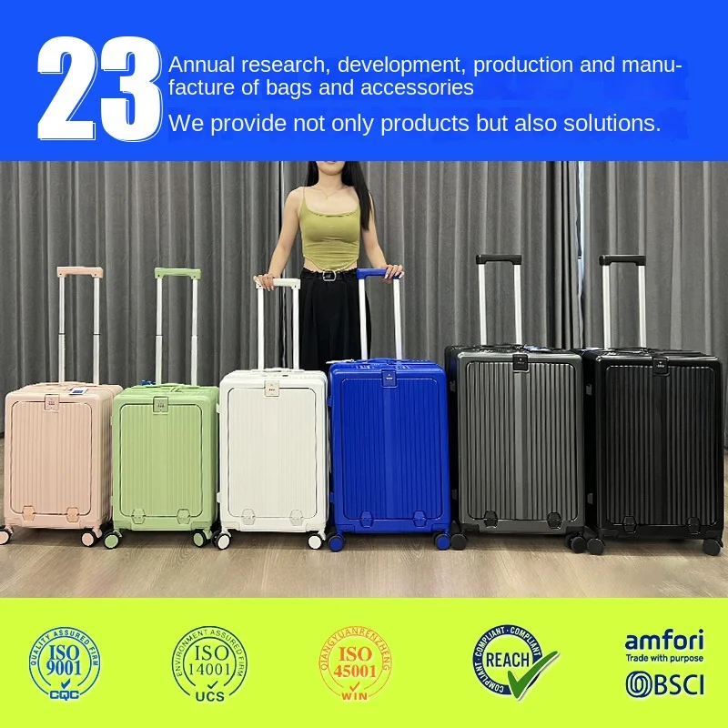 Gepäck Universal rad große Kapazität Frauen 20-Zoll-Front offene Abdeckung Trolley Fall 26 Herren Boarding Bag Passwort Koffer, die