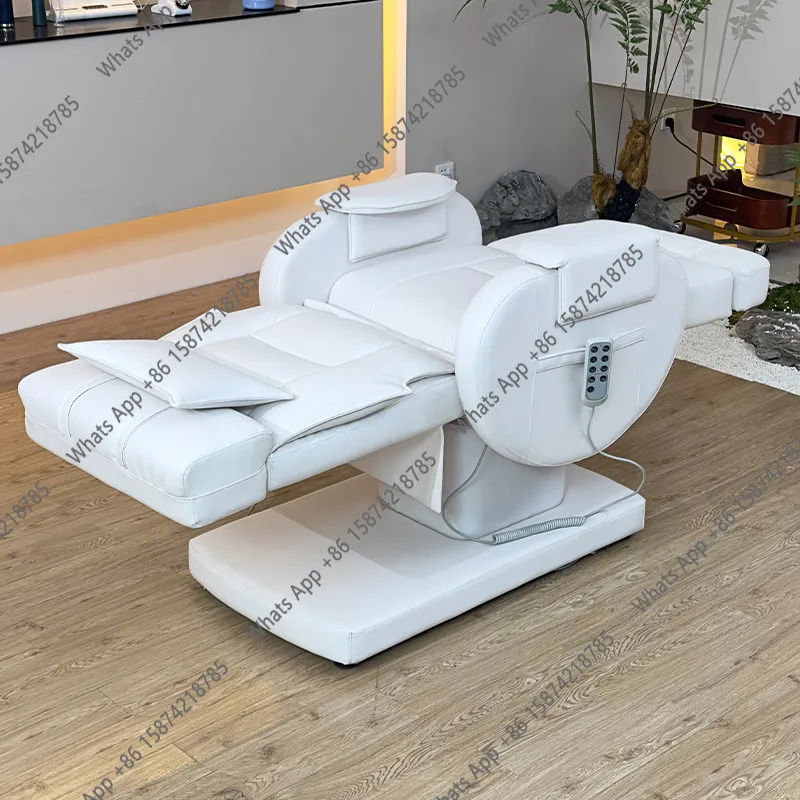 Xc Multifunctional Electric Beauty Chair Special Eyelash Chair for Beauty Salons Embroidered Chair with Bed Surface Heating Ambi