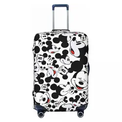 Funda de maleta de Mickey Mouse personalizada, cubiertas elásticas de equipaje de viaje para 18-32 pulgadas