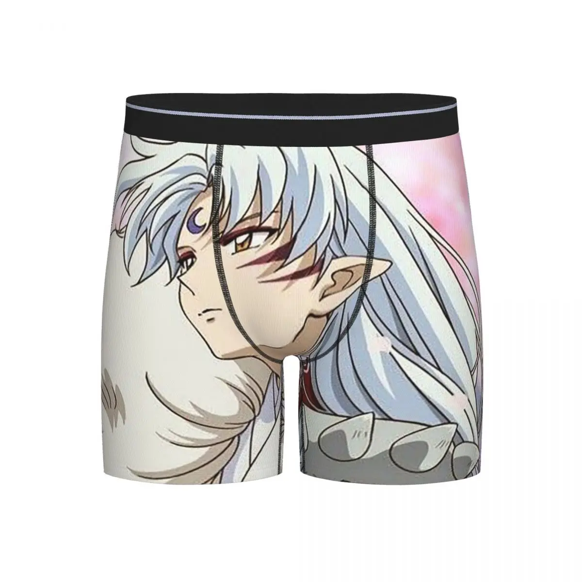 

Long Boxer Underpants Shorts Anime Inuyasha Panties Men Comfortable Underwear for Homme Man Boyfriend Gift