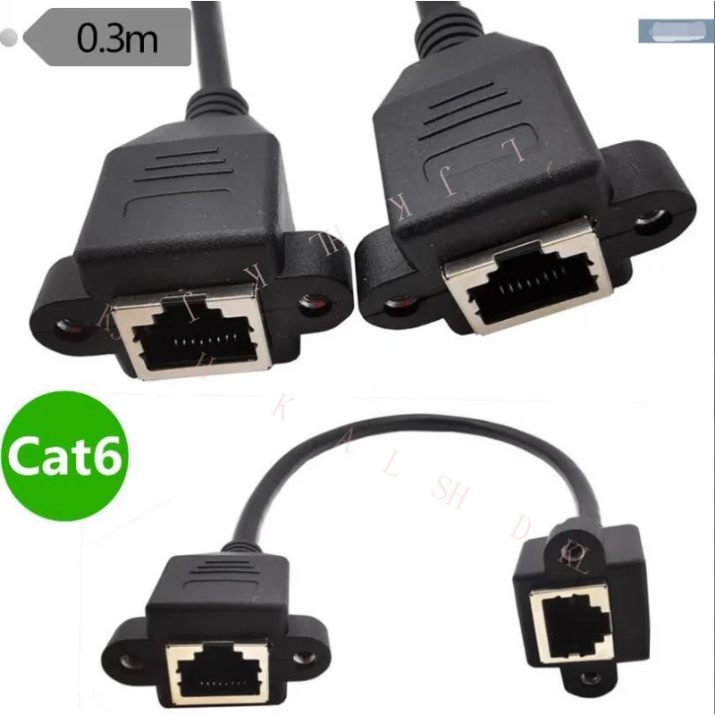NN   for 1STCK. RJ45 Female to Female Coupler Cat6 Ethernet LAN Cable Cable Connector 0.3m