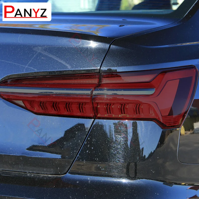 Für audi a6 s6 c8 auto scheinwerfer schutz folie scheinwerfer rücklicht transparent schwarz tpu aufkleber zubehör