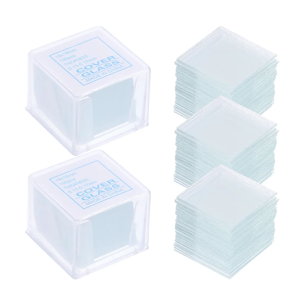 

500Pcs Slides and Cover Glasses Microscope Slides Square Cover Slips