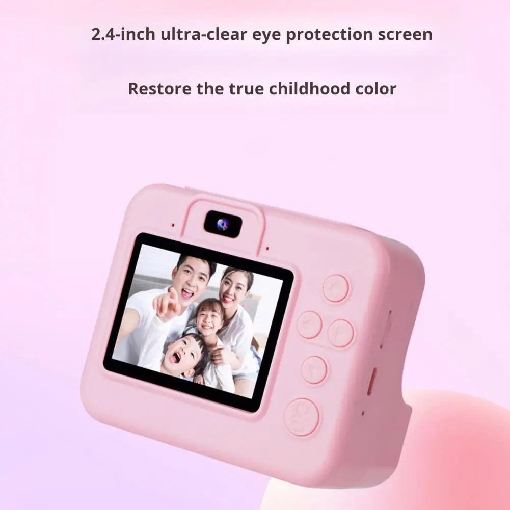 Child-friendly Camera Kids Instant Print Camera with Screen Color Pens Set 40mp Clarity Compact Size Portable for Children