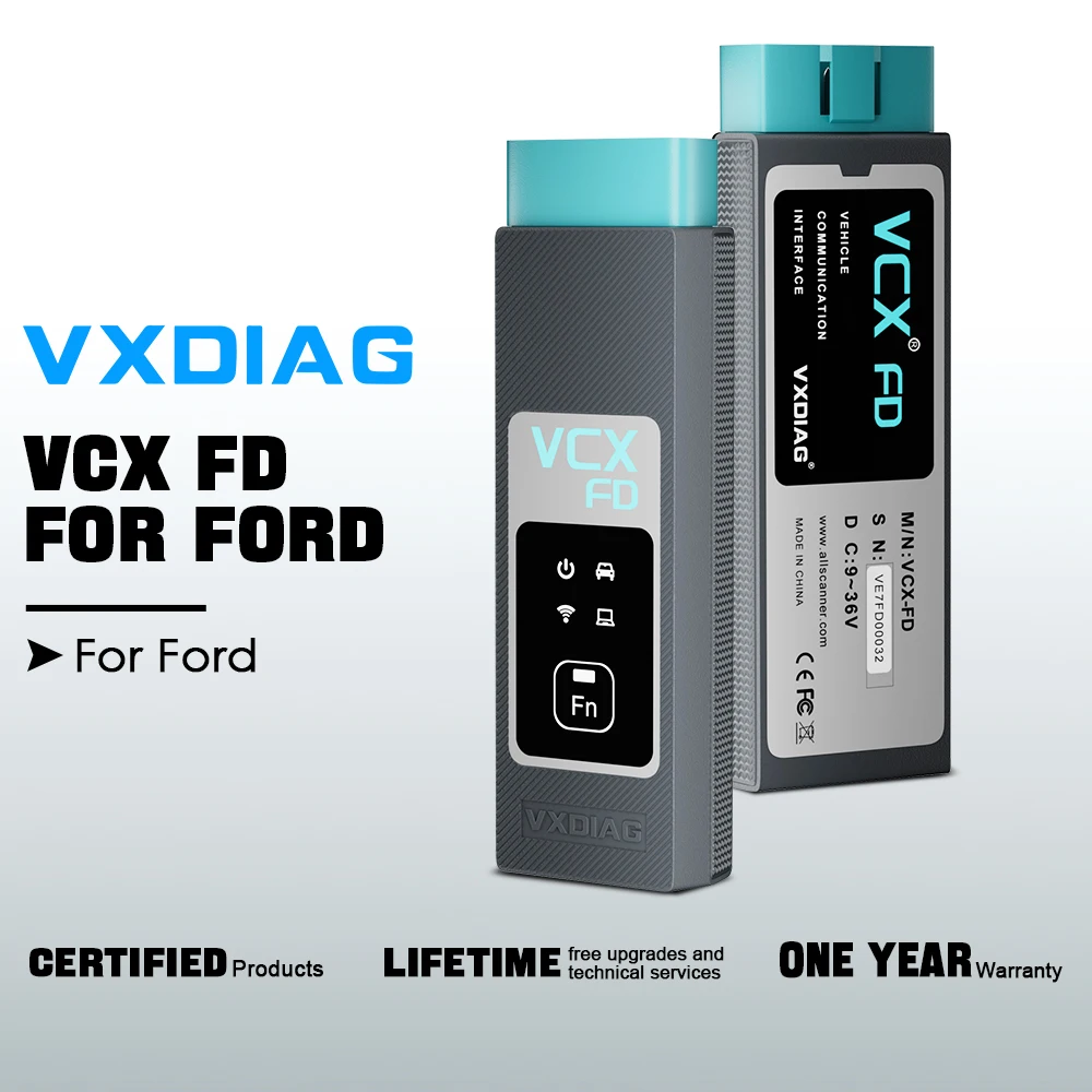 VXDIAG VCX FD  for Ford /Mazda Car ODB2 Diagnostic Tool  All System Diagnosis ECU Coding  Support CAN FD& DoIP/J2534 IMMO