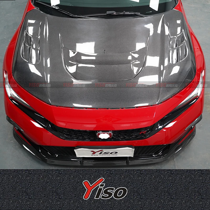 

Suitable for modifying the carbon fiber engine hood BAT KING hood of TypeR FL5 YISO Engine Cover