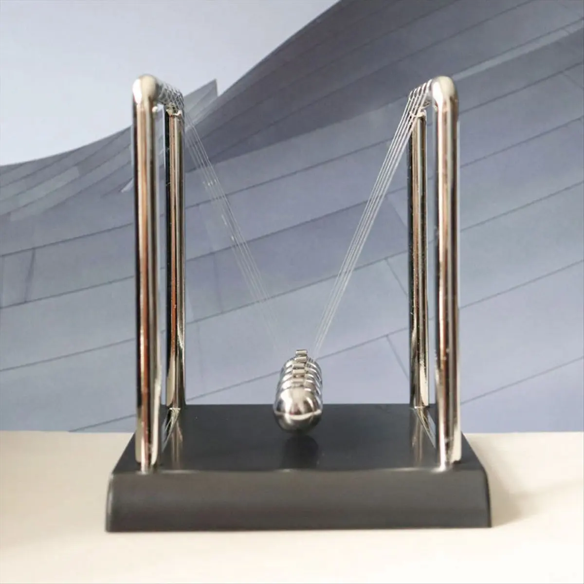 A56K Desktop Decoration Ornament Executive Desk Toy Educational Toy Set S Cradle Metal Pendulum for Office for Science