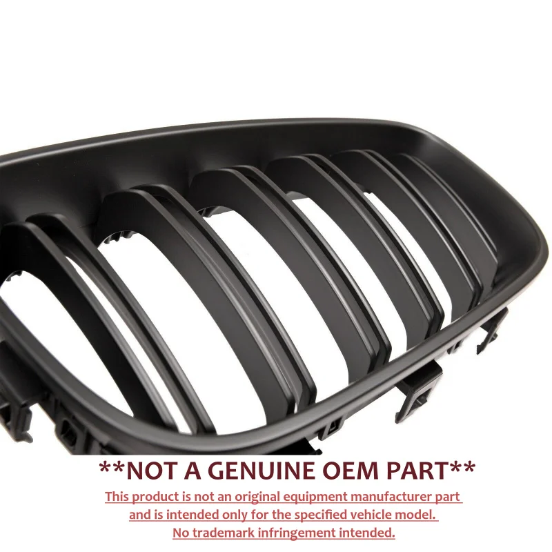 For BMW 3 Series F34 GT 14‑16 Modified Black Front Bumper Grille Air Intake Grill Exterior Body Accessories