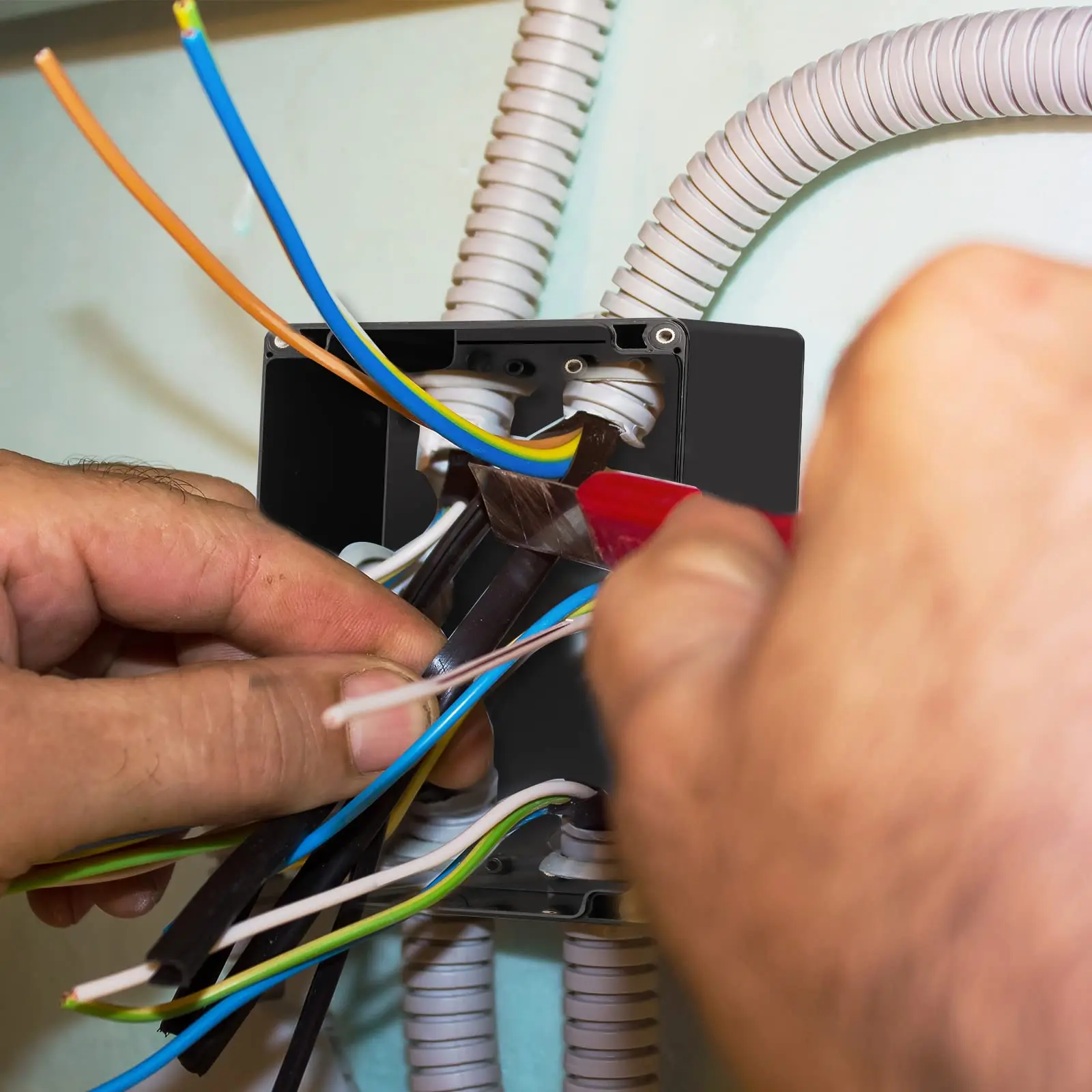 DIY Plastic Junction Box Waterproof Project Box Electrical Box Electrical Enclosure Box Outdoor Electrical Project Case Black