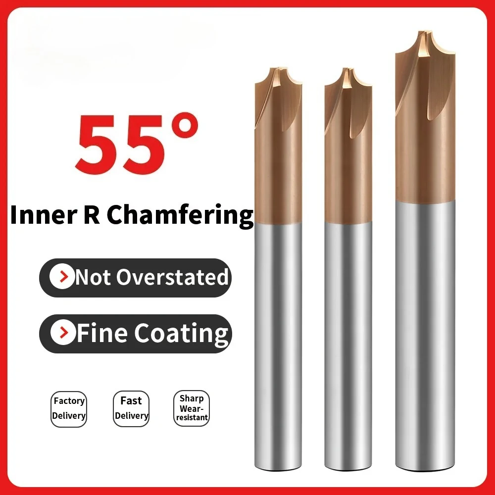 

Carbide Radius Corner Rounding Inner R End Mills 4 Flute TiSiN Coated,for Milling Alloy Steels,Hardened Steel, Metal