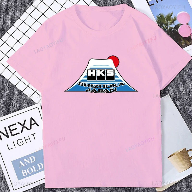 HKS Shizuoka اليابان JDM تعديل سيارة تي شيرت الصيف قصيرة الأكمام عادية موضة رجل التي شيرت الهيب هوب Harajuku نمط المرأة تي شيرت